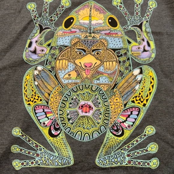 Liberty Graphics Groovy Psychedelic cotton short sleeve t-shirt - Picture 4 of 5